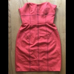 Cynthia Steffe Coral Strapless Dress